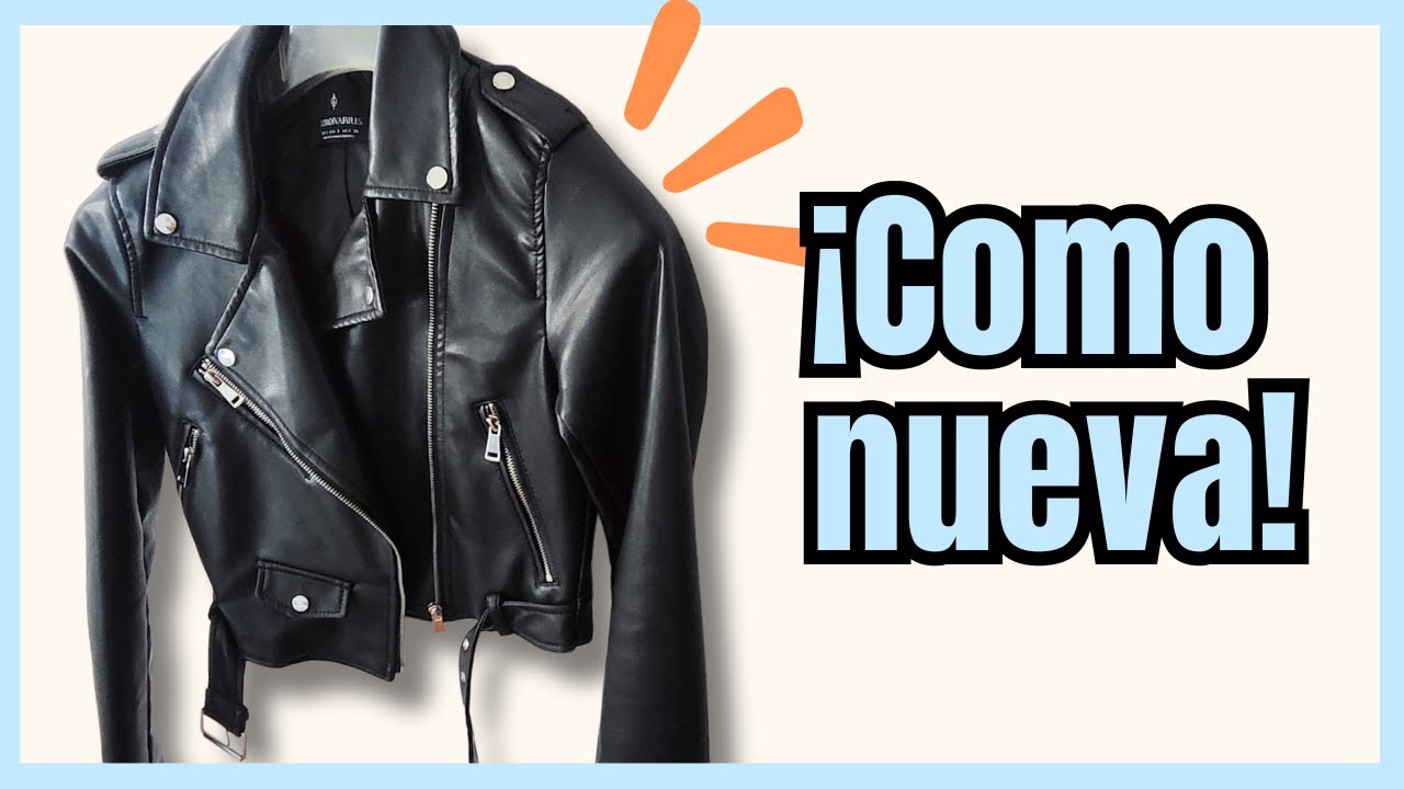 Cómo LIMPIAR una chaqueta o cazadora de CUERO + solución si ha perdido el color