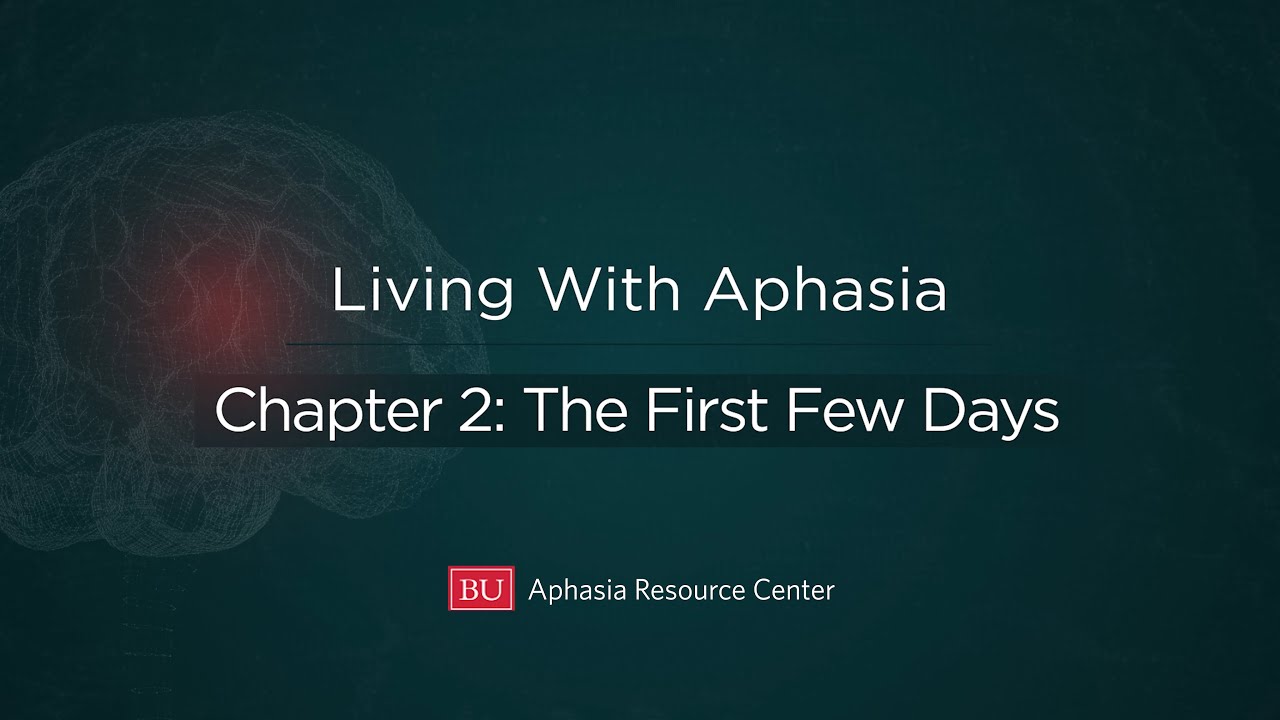 Living With Aphasia Chapter 2: The First Few Days