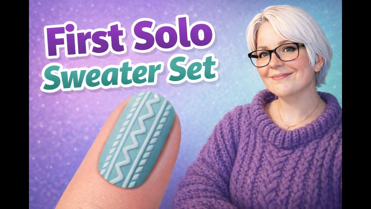 💅 First Solo Sweater Nails | Beginner-Friendly Valentine Set | Nail Crusade