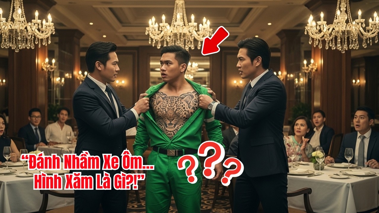 Đánh Đập Anh Xe Ôm Vì Đến Muộn — Vì Sao Cả Quán Nhậu Chết Lặng Khi Thấy Hình Xăm Trên Ngực?