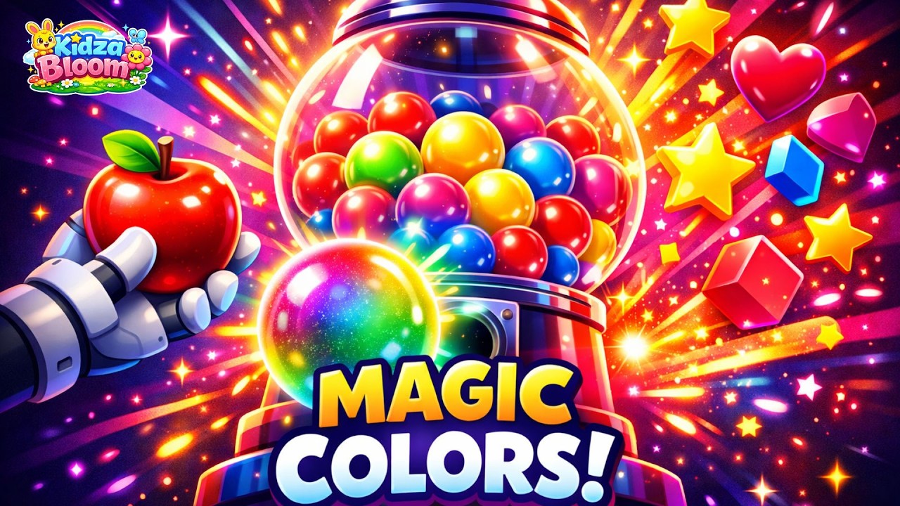 Learn Colors with Magic! 🌈 Fun Color Mixing for Kids #kidzabloom #kidsvideo #kidslearning