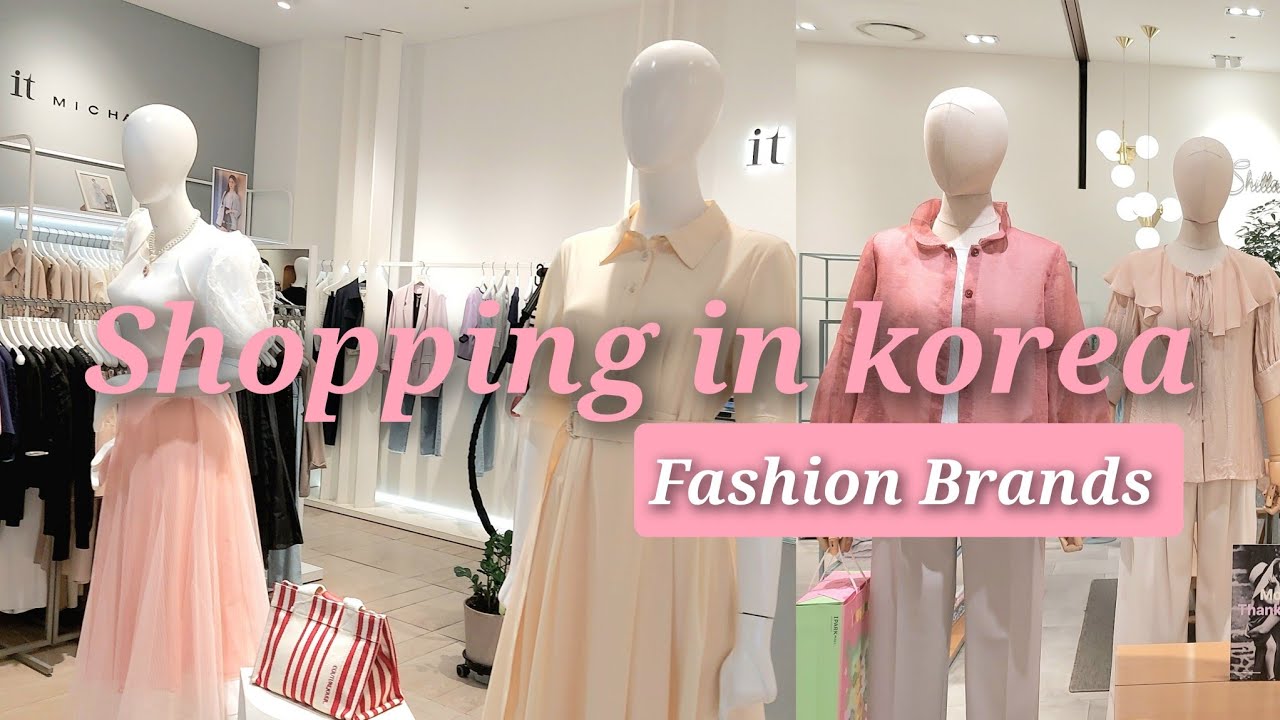 FASHION Clothing Brands 🛍️ New collection 2023👚shopping in korea 🇰🇷 vlogs