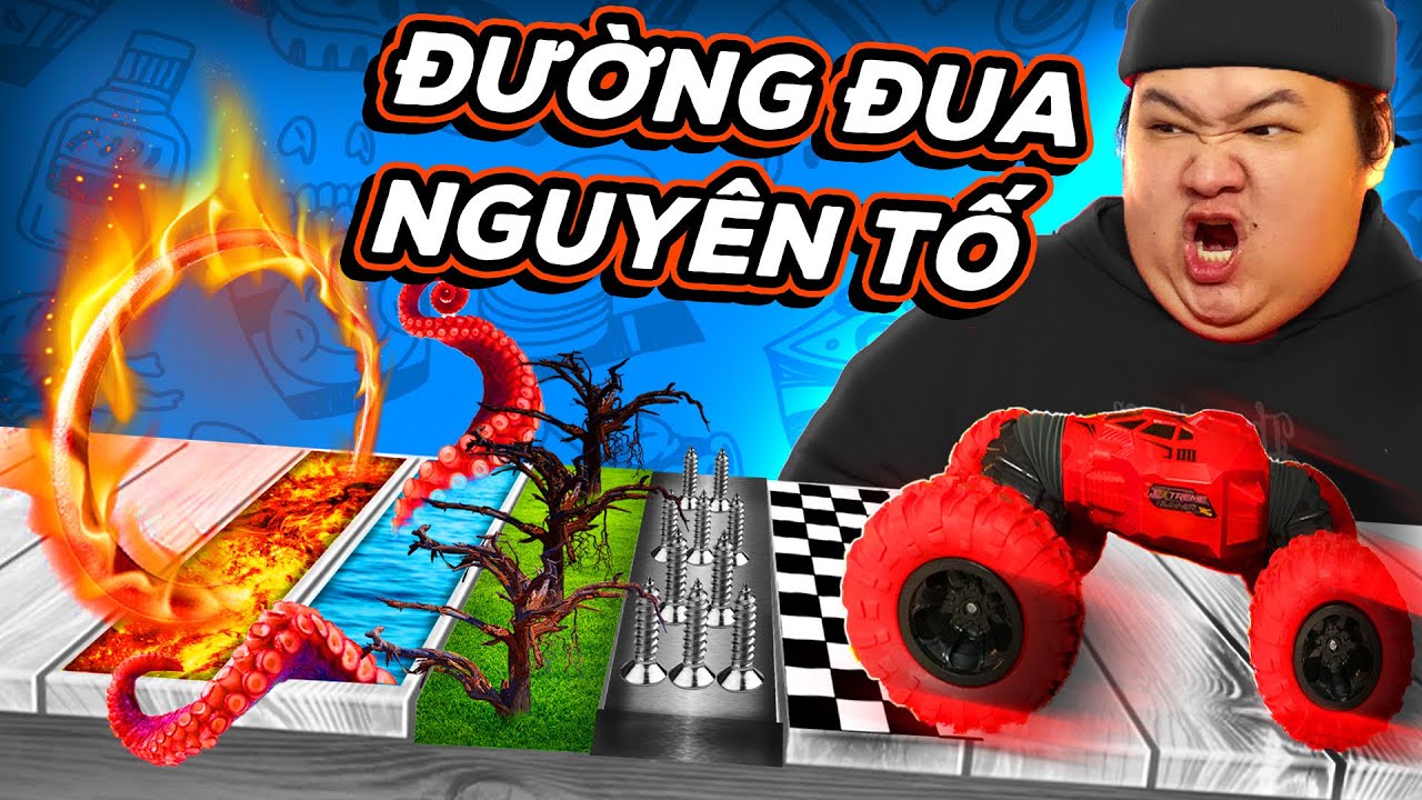 Tạo Ra Đường Đua 5 Nguyên Tố Siêu Khó | Đường Đua Lửa Khó Nhất ? ( Mazk Phá Phách # 148)