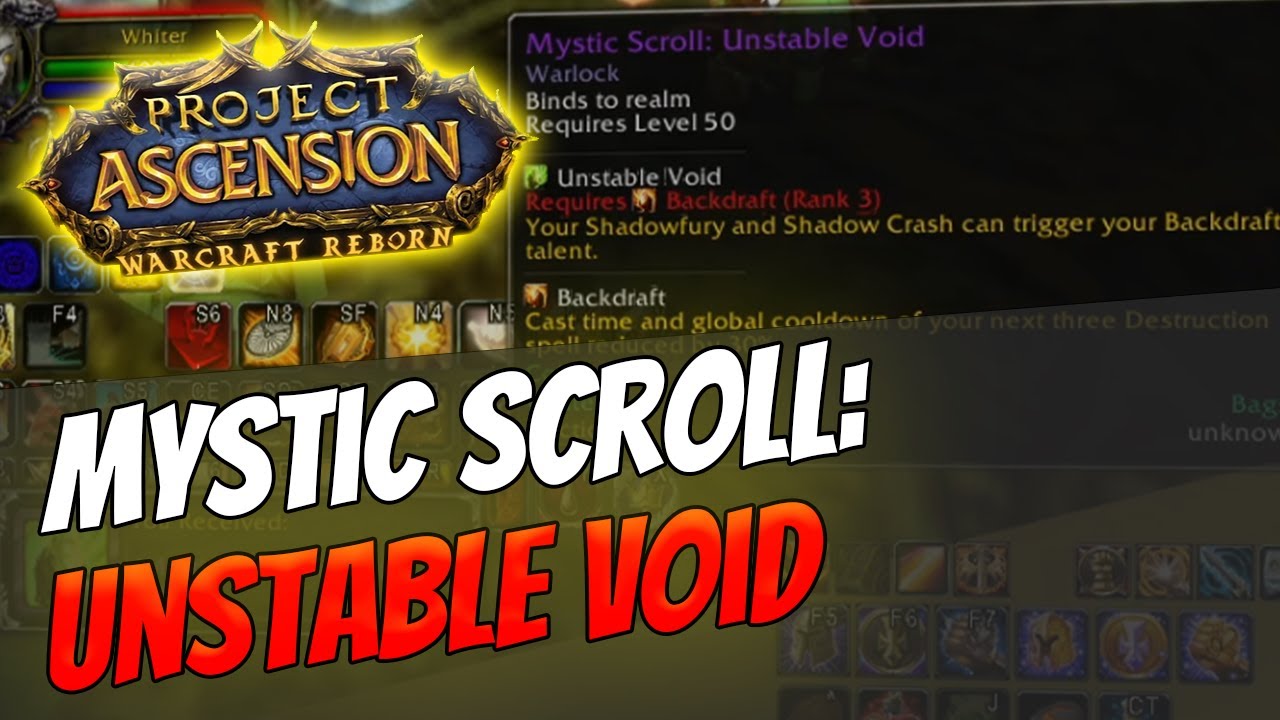 How to get Mystic Enchant Unstable Void: | Warlock [Bronzebeard | Ascension Warcraft Reborn]