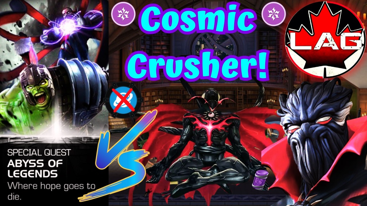 Abyss of Legends! 7🌟R3 Symbiote Supreme VS Every Single Cosmic Boss Fight! My OG Mystic GOAT! - MCOC