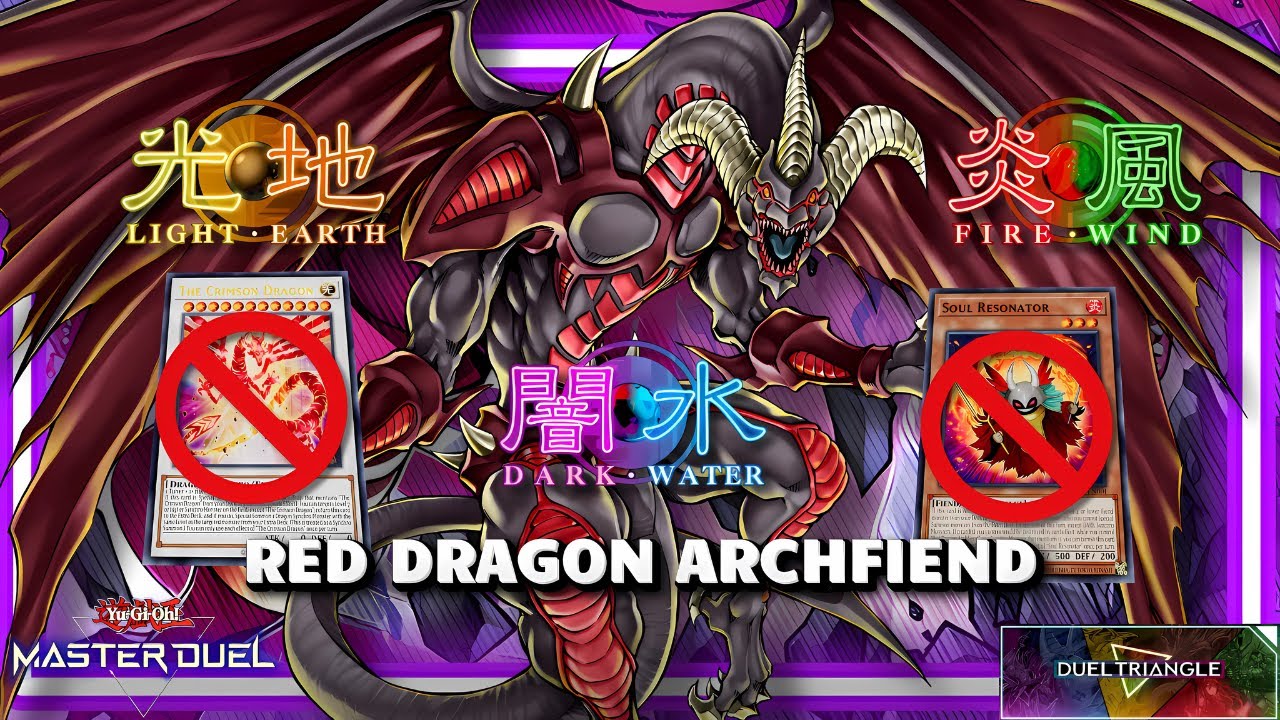 RED DRAGON ARCHFIEND DECK WITH FLOODGATE DINOMORPHIA FOR DUEL TRIANGLE EVENT! YUGIOH! MASTER DUEL