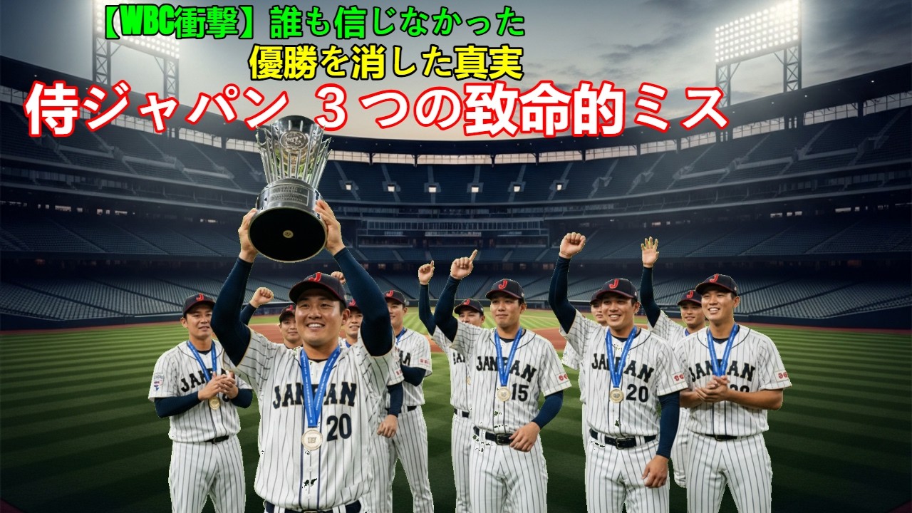 【WBC衝撃】侍ジャパン『3つの致命的守備ミス』が優勝を消した？誰も信じなかった真実