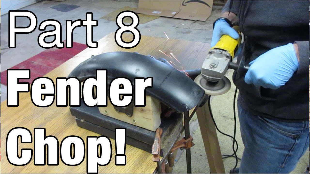 Chopping the front fender  - Moto Fugazi Build Part 8