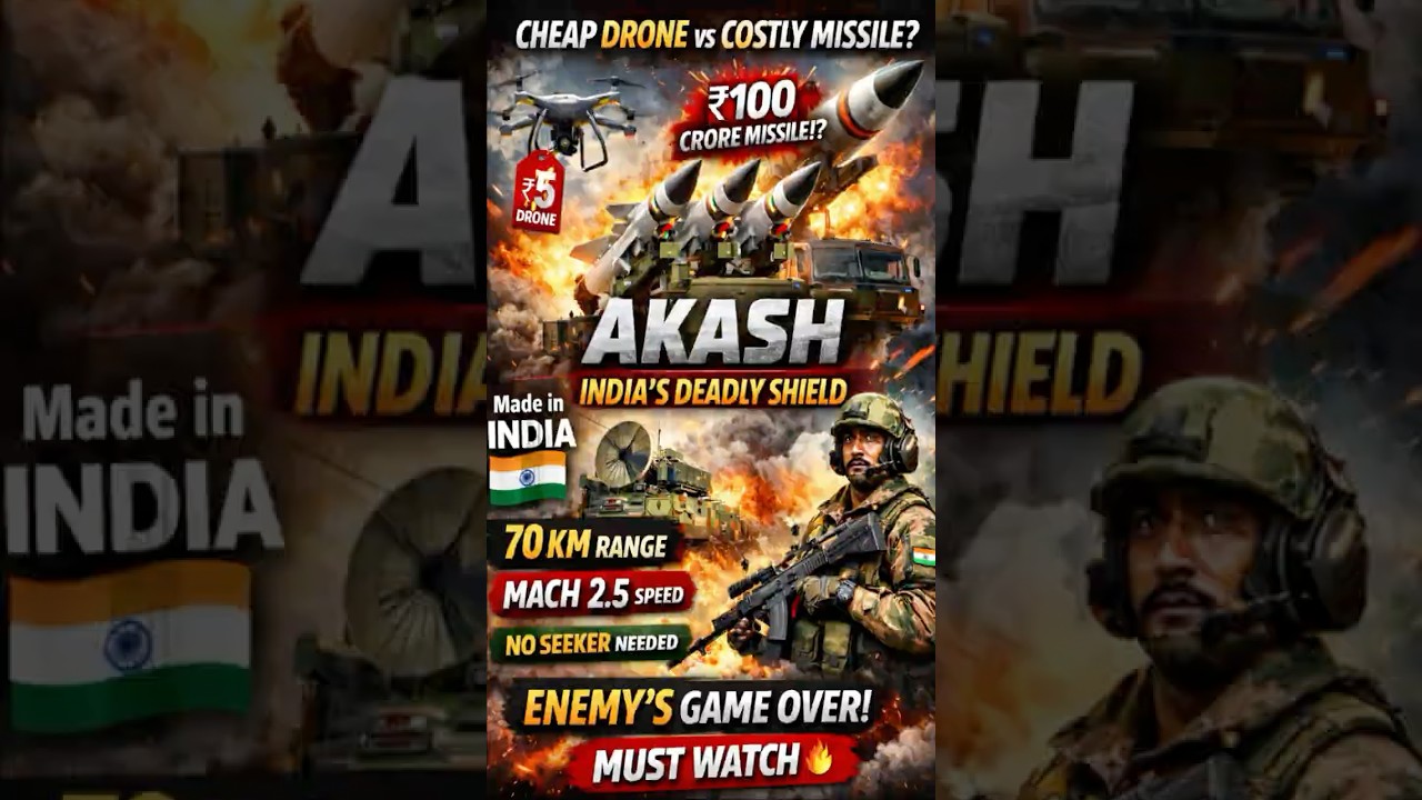 Dushman ke saste Drone ka kaal: AKASH Missile System! 🇮🇳 