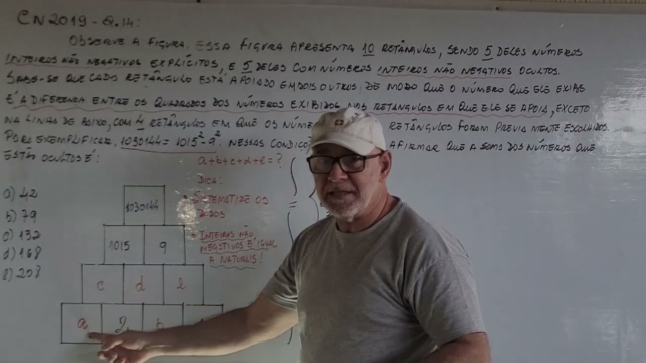 Colégio Naval 2019 Q14: Aritmética e álgebra