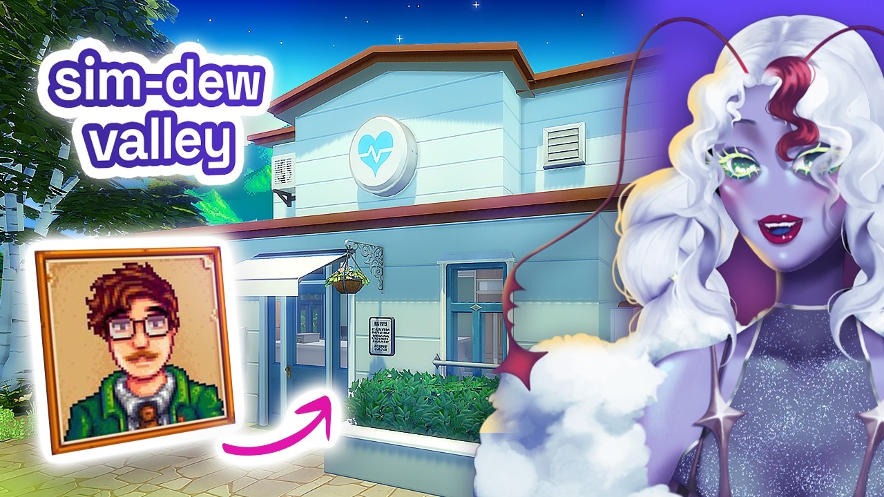 Stardew Valley meets the Sims 4 | Harvey's Clinic Build