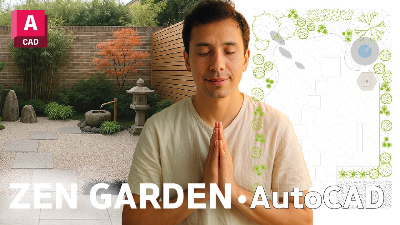 AutoCAD Garden Design: Designing a Modern Zen Garden