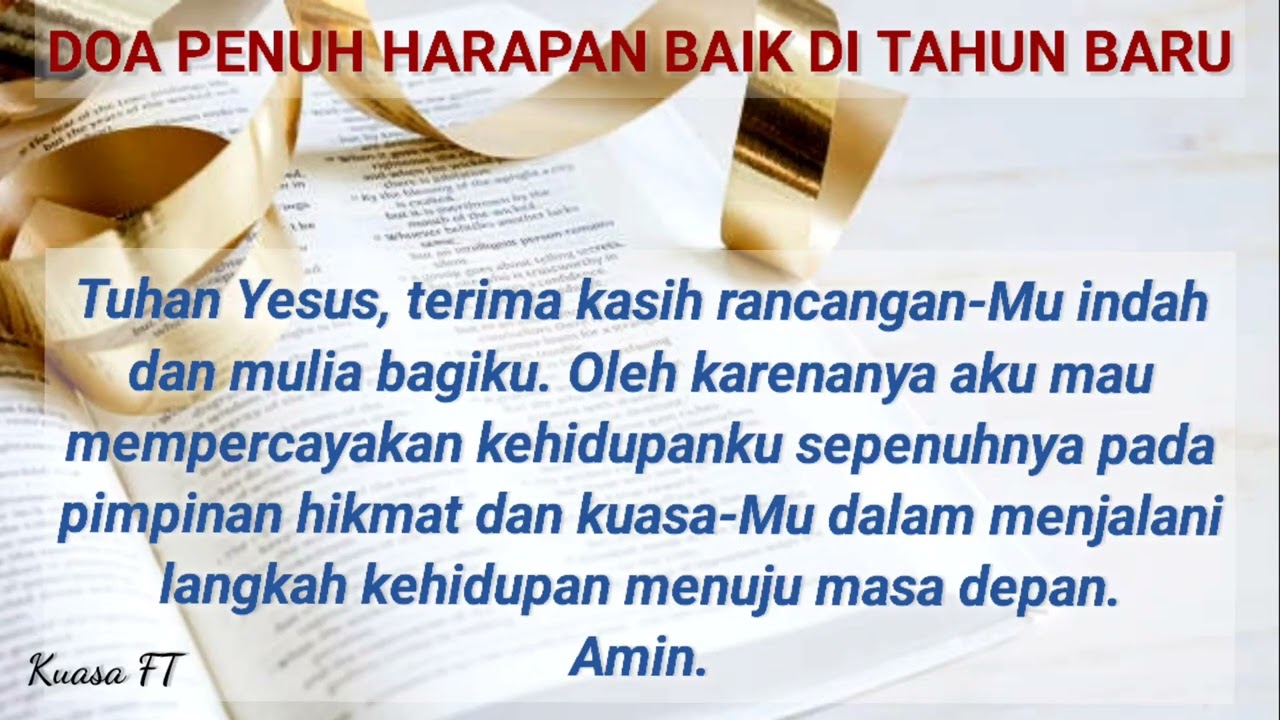 DOA HARIAN 3 (Penuh Harapan Baik di Tahun Baru)