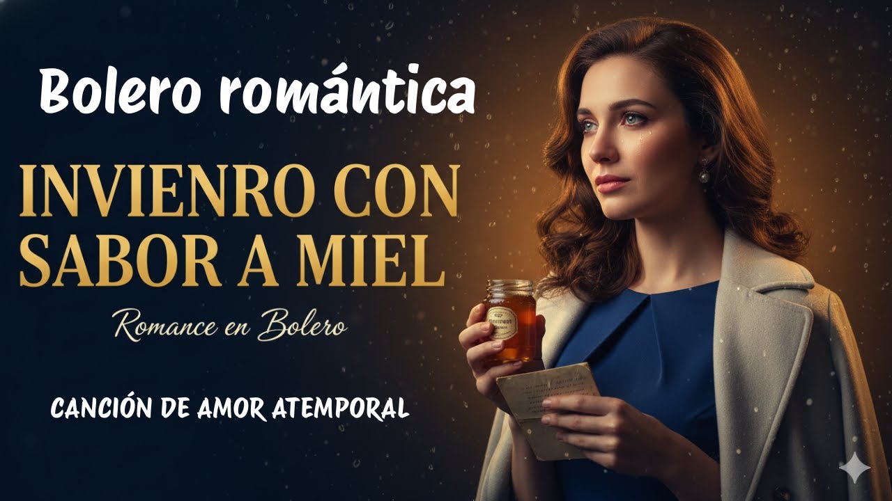 Invierno con Sabor a Miel, Bolero Romántico Español, Letra y Música, Romance en Bolero