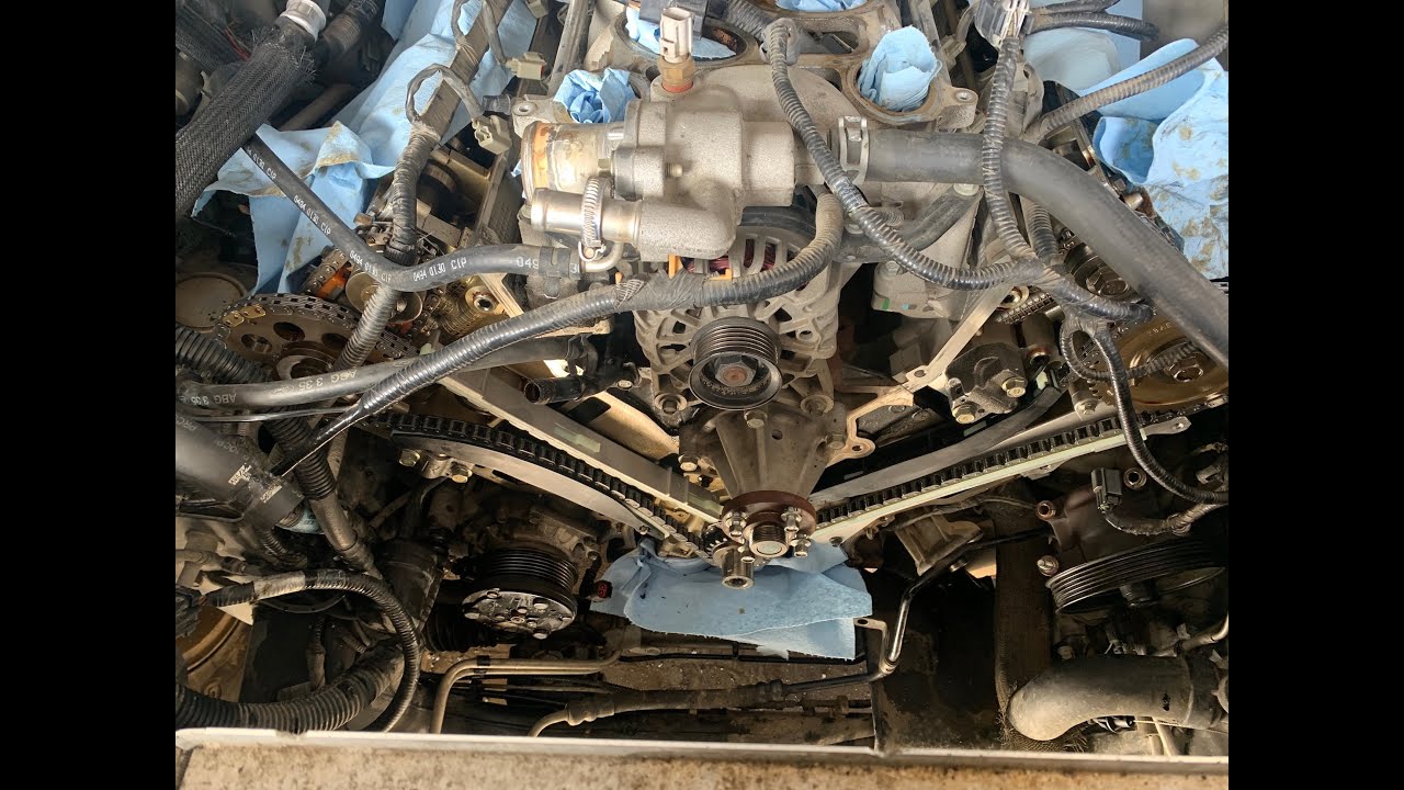 2004 Lincoln Navigator 5.4 4v Timing Chain & Tensioner Repair (Part 1) 