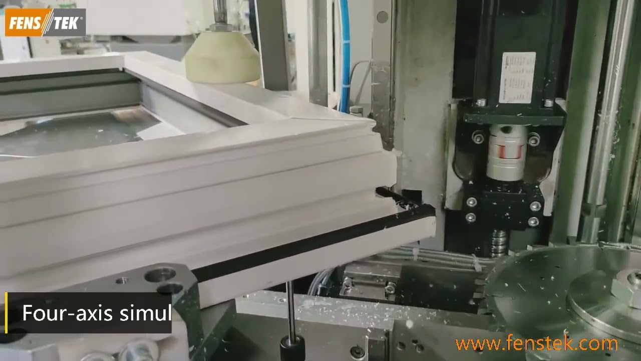 4 axis CNC corner cleaning machine for UPVC windows / Four CNC corner cleaner  ACC120F