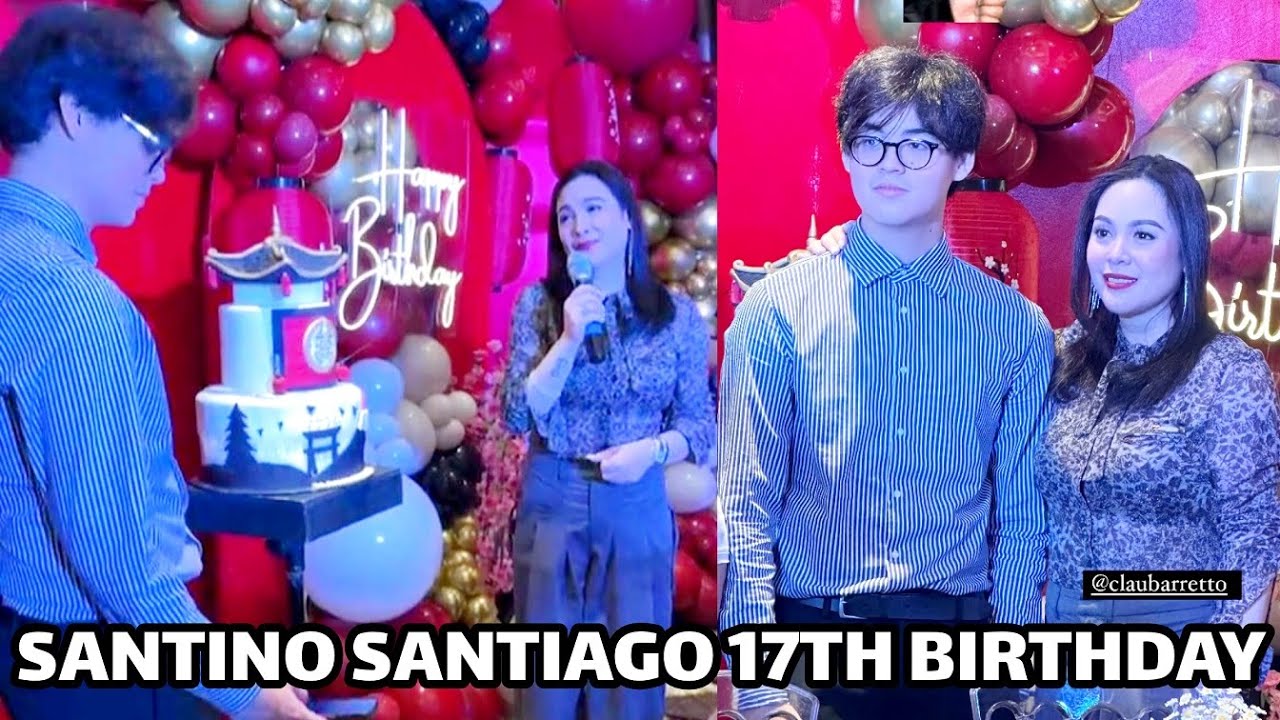 Santino Santiago 17th Birthday🔴ANAK nila Claudine at Raymart BINATA Na!