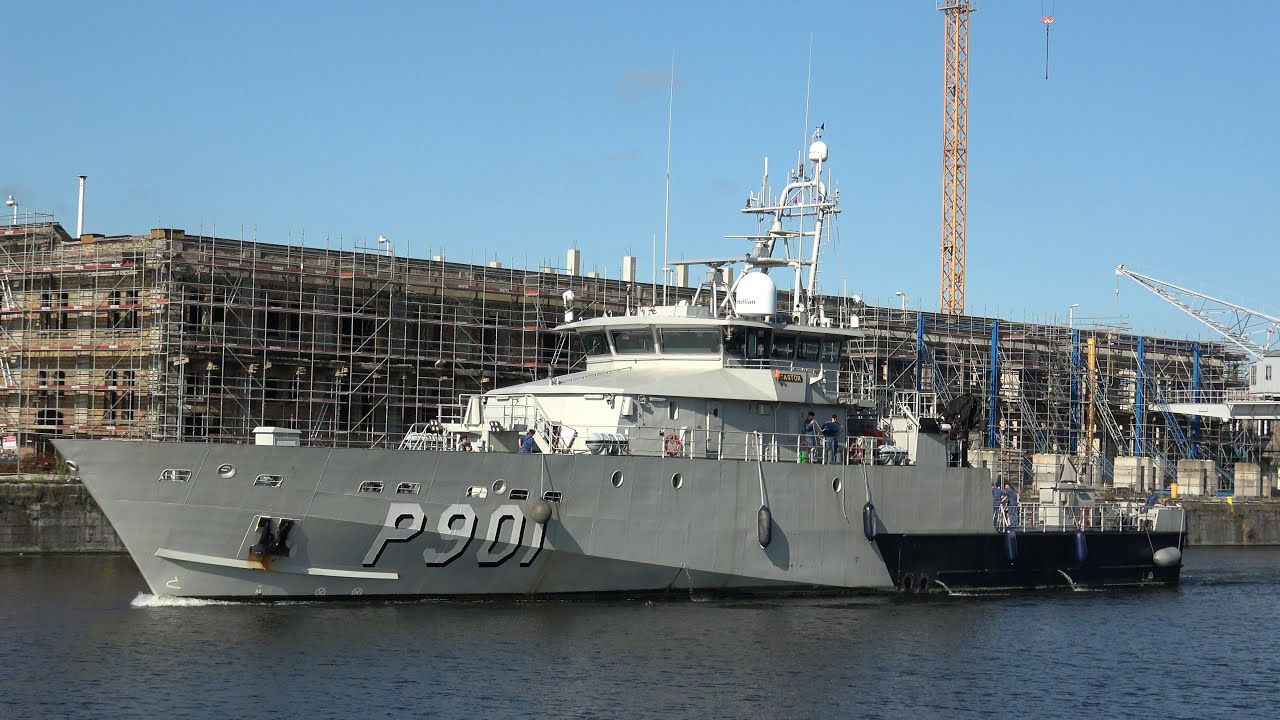 Marineschip castor P901  een patrouilleschip