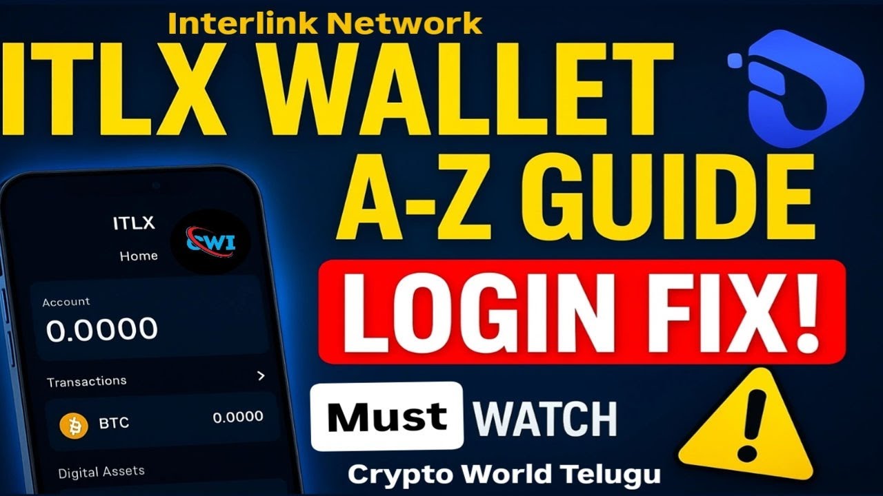 Interlink ITLX Wallet A to Z Guide | Passphrase, Login Fix, Private Key & HCS Issues Explained