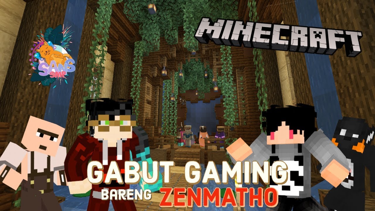 NgeGABUT Ngelilingi Warga SANS SMP Bareng ZENMATHO!! |SANS SMP| Minecraft Indonesia