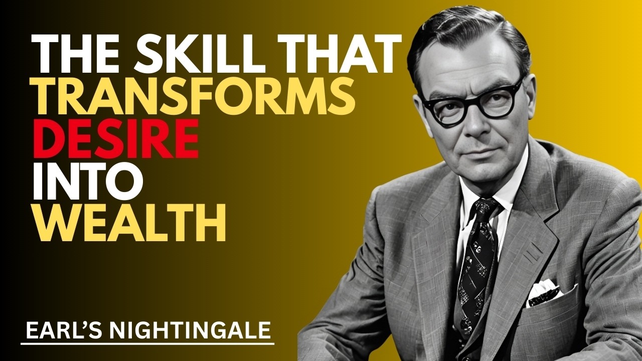 The Skill That Transforms Desire Into Wealth |  Earl's Nightingale | Motivational speech