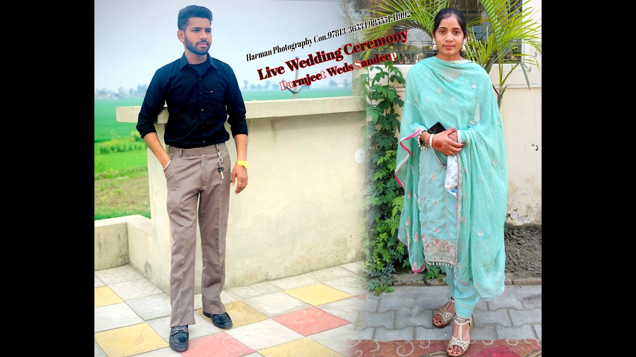Live wedding ceremony (Paramjeet & Sandeep) Harman photography 9781336534 / 9855511992