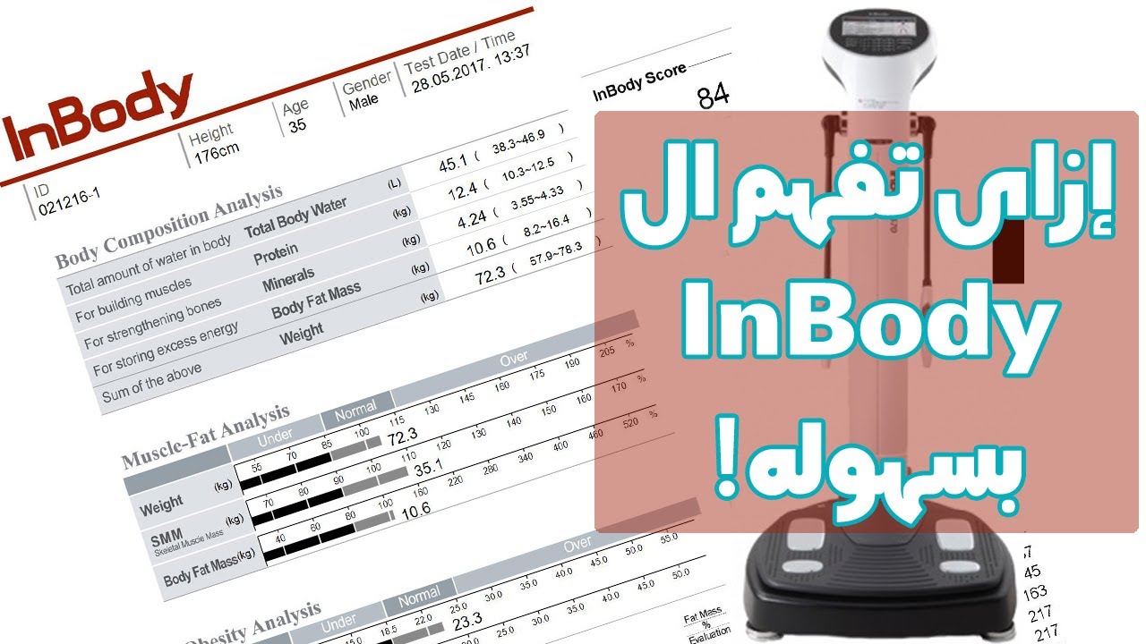 InBody result الكوتش سيف | إزاى تفهم ال إن بودى