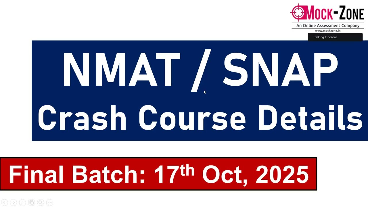 Финальный набор на ускоренный курс NMAT / SNAP 2025 || Набор начинается 17 октября 2025 г. || Зон...