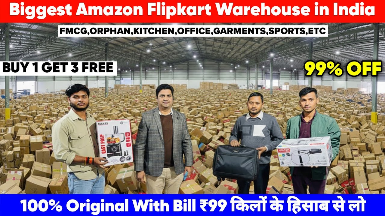 Biggest Amazon Flipkart Warehouse | 98% Off On Electronics,Garments,Fmcg,Orphan | Shocking Dealz