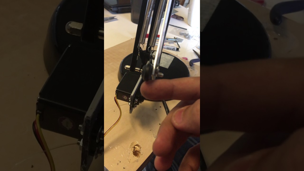 Dapi Project: Servo horn attached to the lever