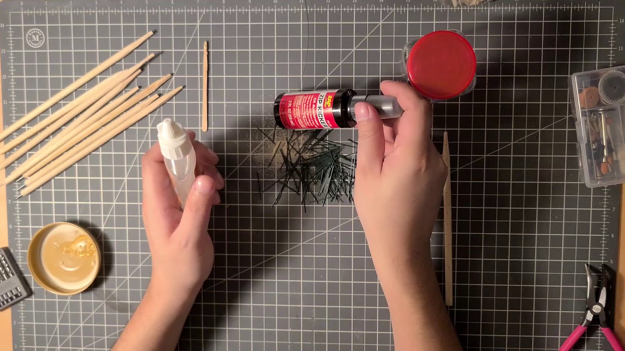 Making Wire Trees from Wooden Dowel.