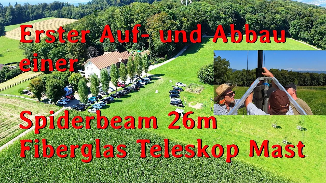 Spiderbeam 26 Meter Fiberglas Teleskop Mast