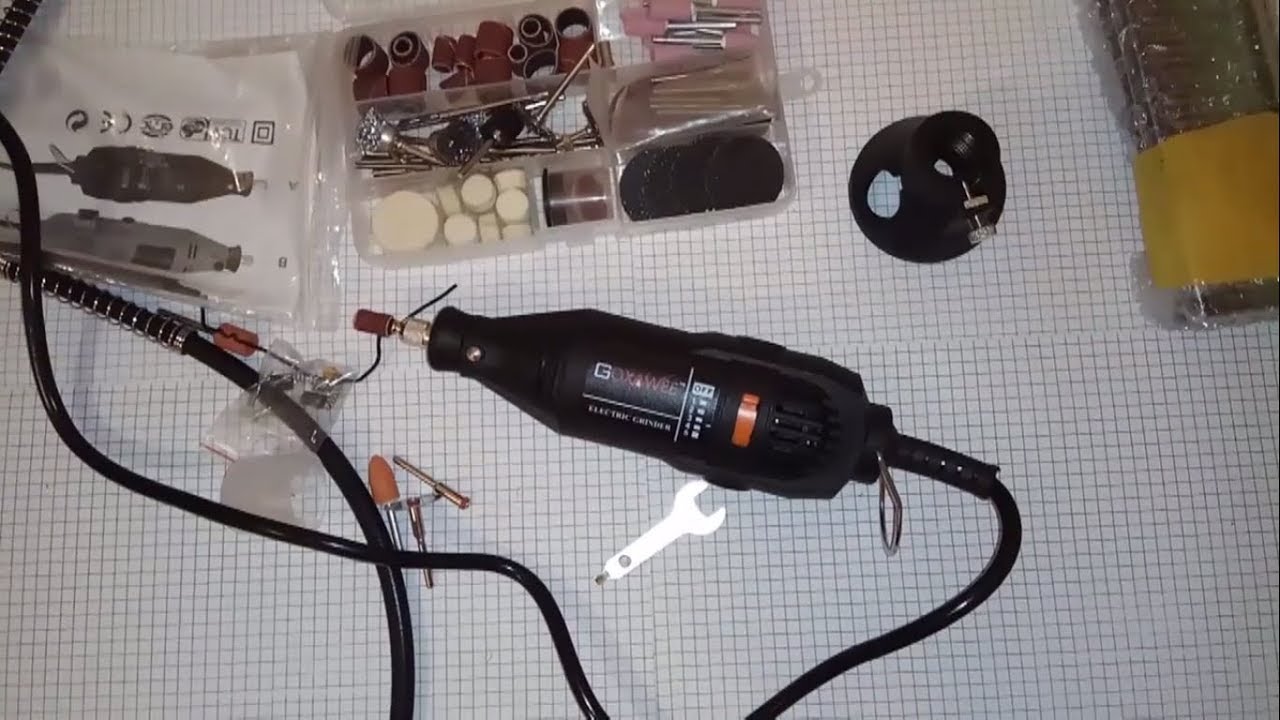 220V 130W Electric Variable Speed Rotary Tool Mini Drill with Flexible Shaft 160PC Accessories
