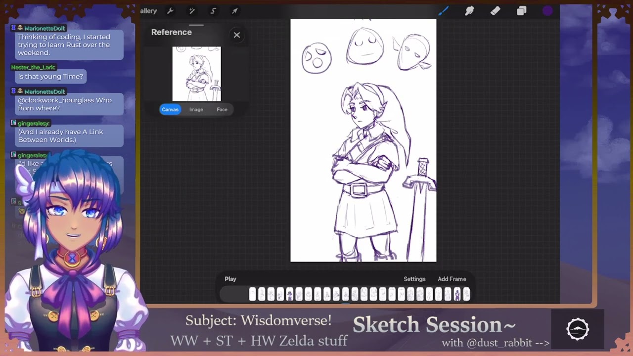 Sketching a Link from Every Single Zelda game!!🔺Lin draws🔺