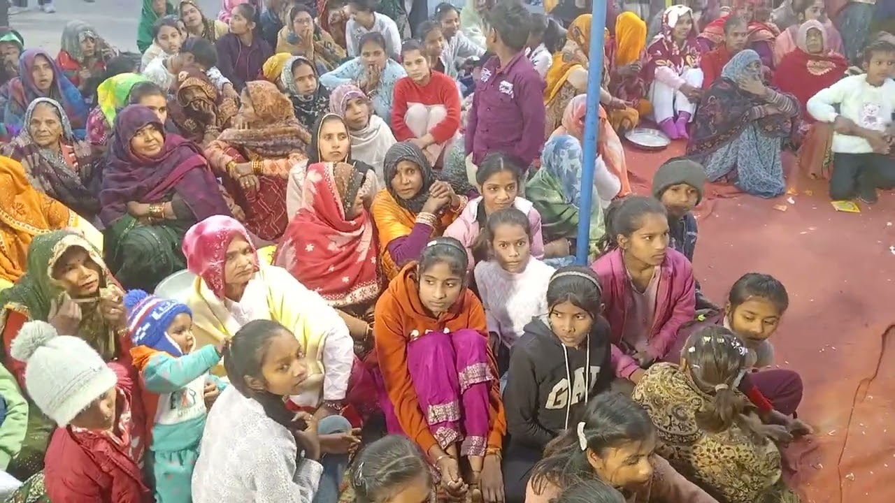 सम्मान के साथ विदाई गीत की// ब्यास अंजू शास्त्री जी को करुण भाव से विदा किया सभी भक्तों ने रो रो ,,