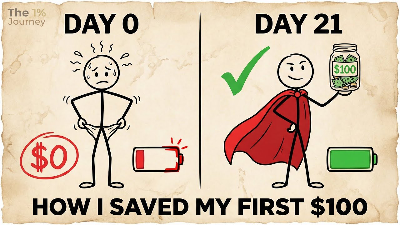 From Broke to $100 Saved: My Real Step-by-Step "1% Plan"
