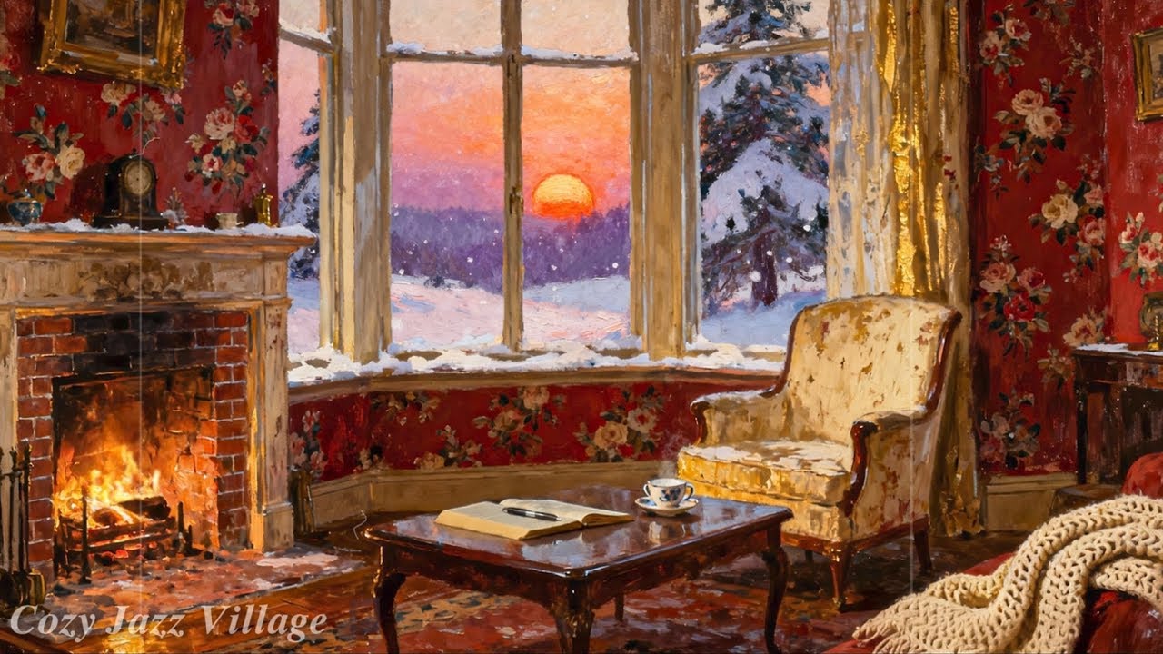 Peaceful Winter Evening at Home 🔥 Vintage Jazz Oldies for Relax & Calm