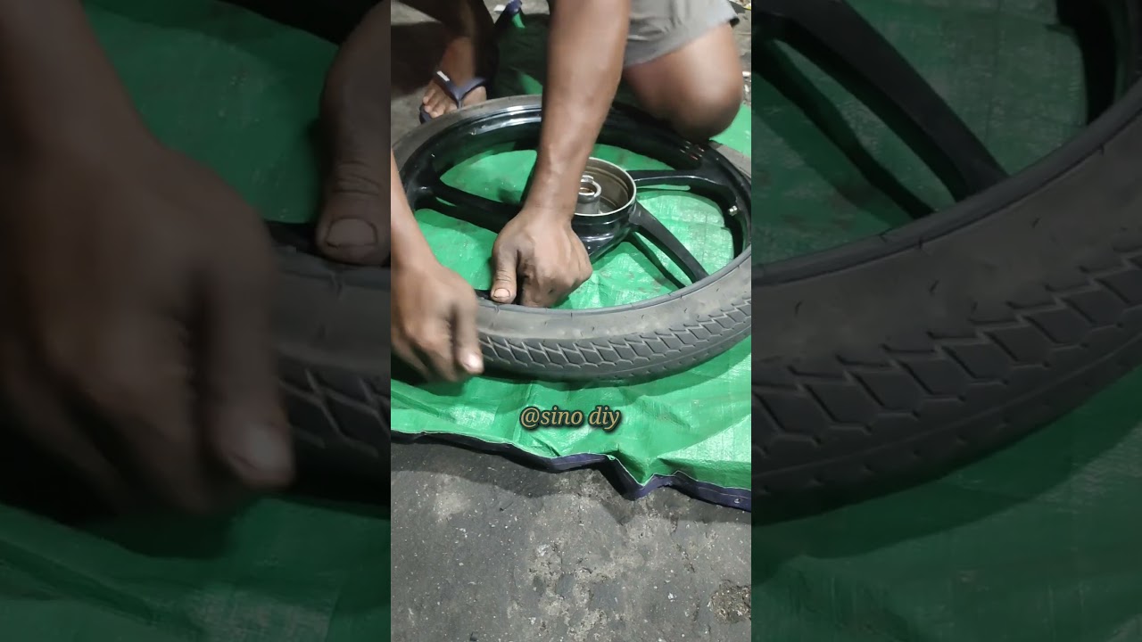 insert tires 60/100-17 #shorts #motorcycle