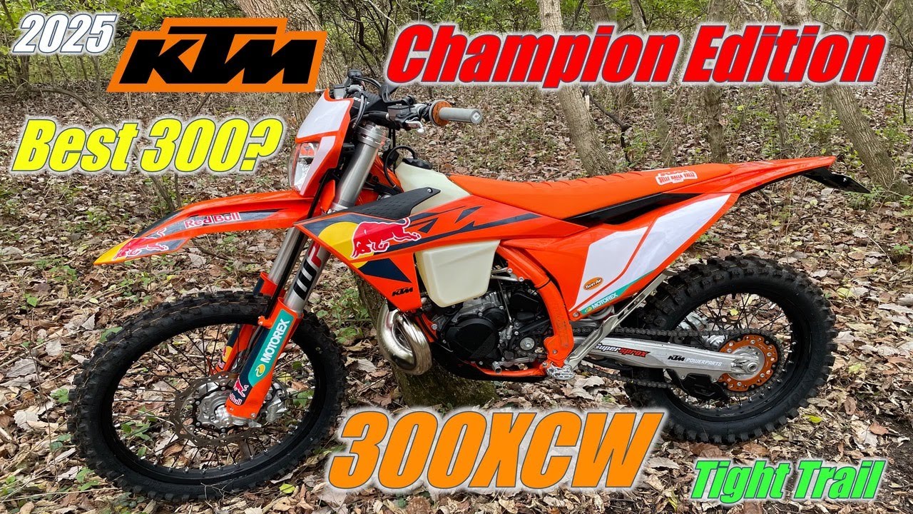 2025 KTM 300XCW Champion Edition: Tight Trail Ride