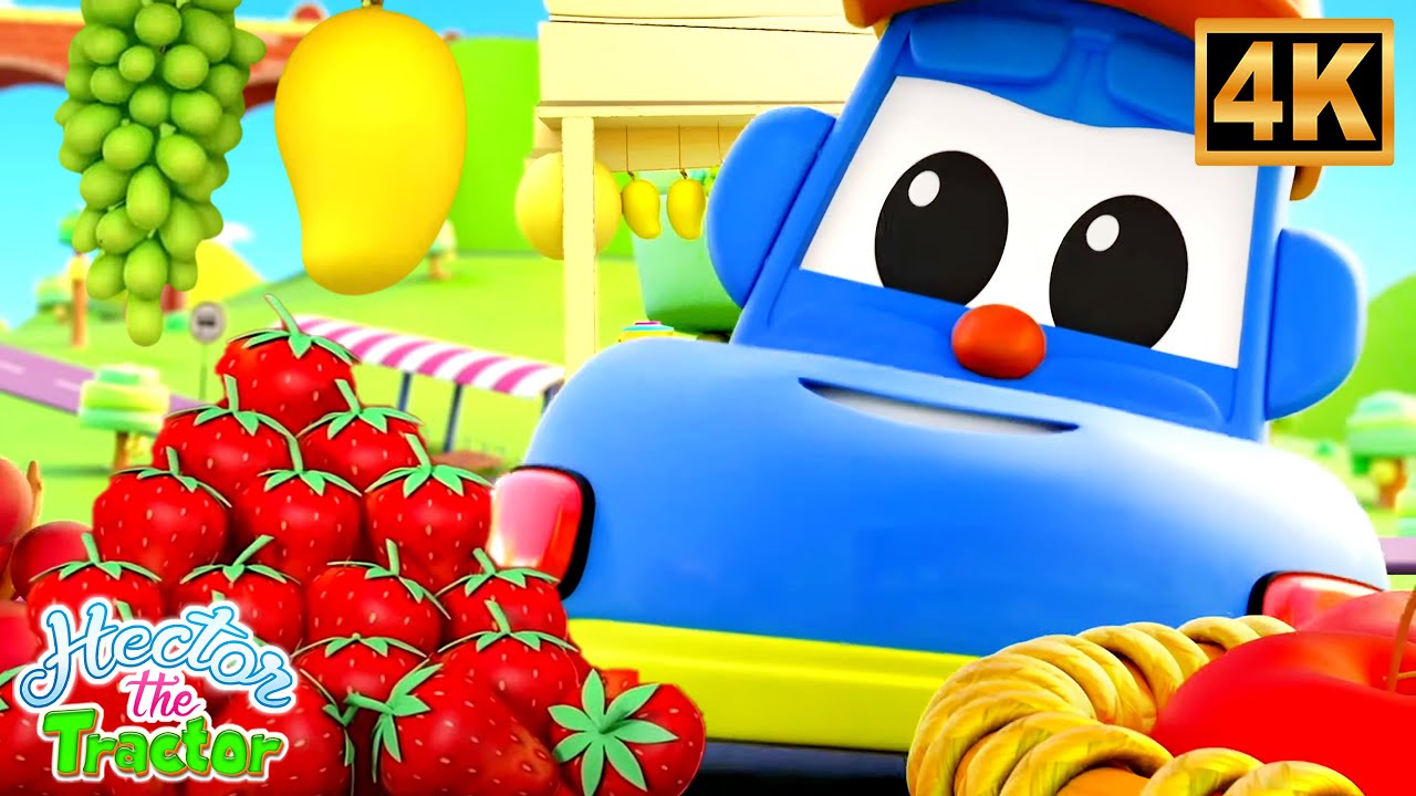 Learn Fruits - Nursery Rhymes & Kids Learning Videos with Hector The Tractor
