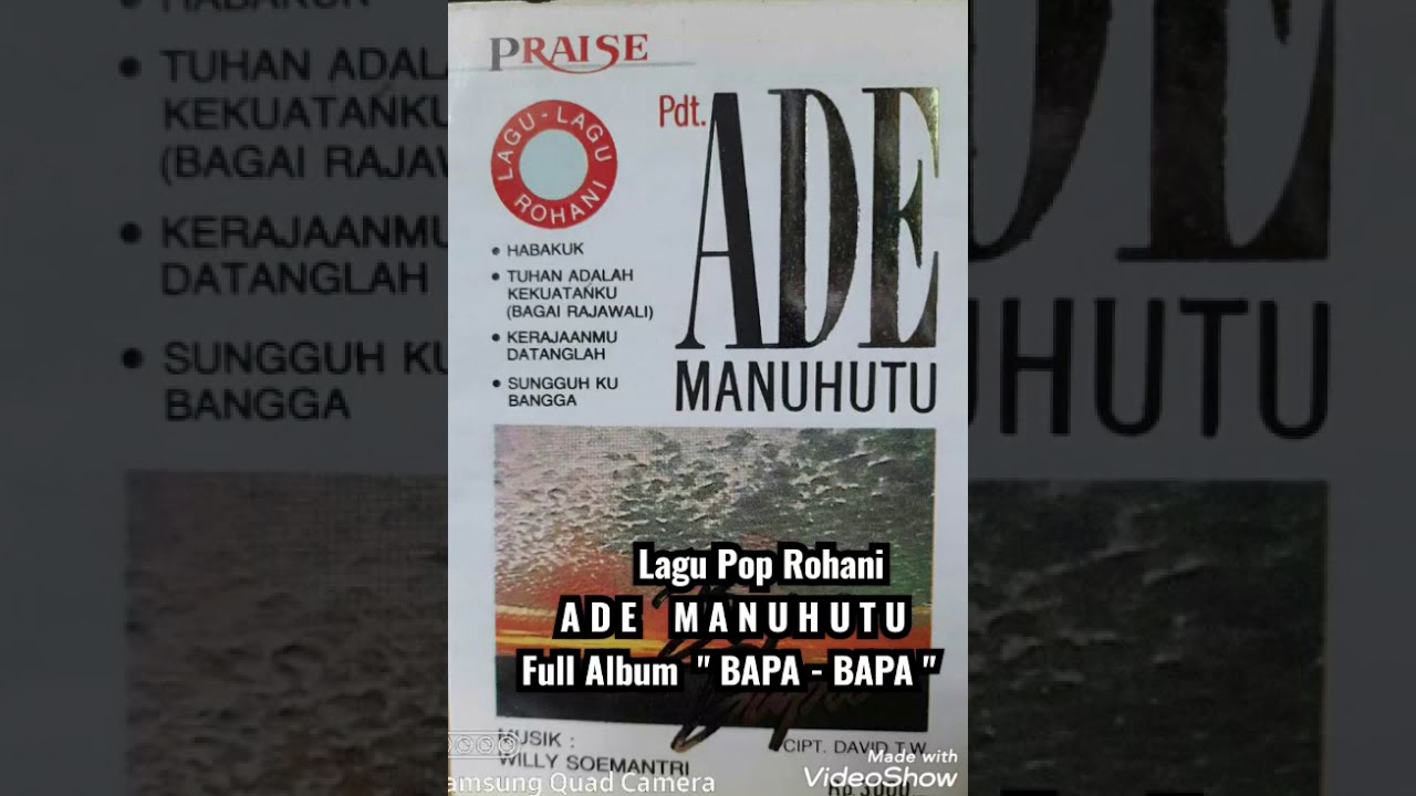 Lagu - lagu Pop Rohani    ADE MANUHUTU  Full Album  