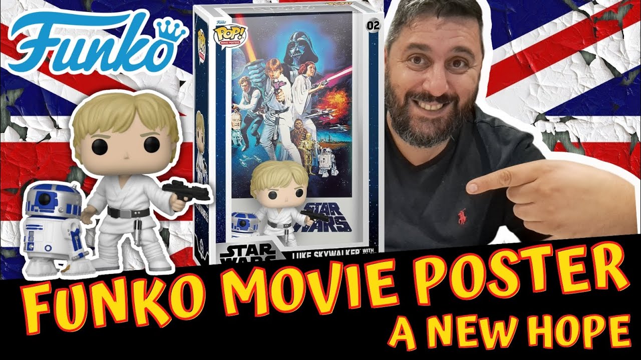 Funko Movie Poster - Star Wars A New Hope - Luke Skywalker & R2D2