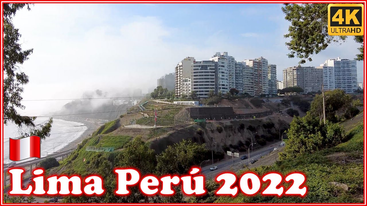 LIMA PERU 🇵🇪 | Paul Harris Boardwalk 🚶 | Barranco District | March 2022 | Walking Tour 4K UHD