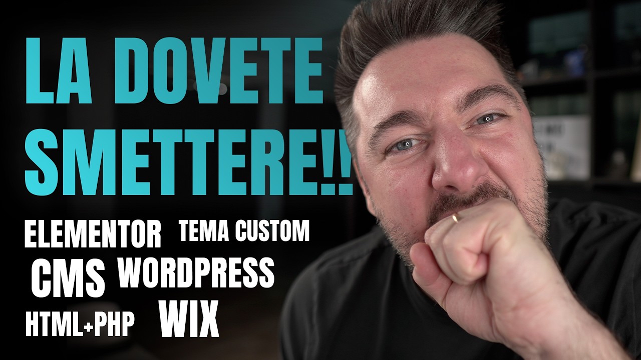 CMS o Sitebuilder? Elementor o tema custom? Non conta niente!