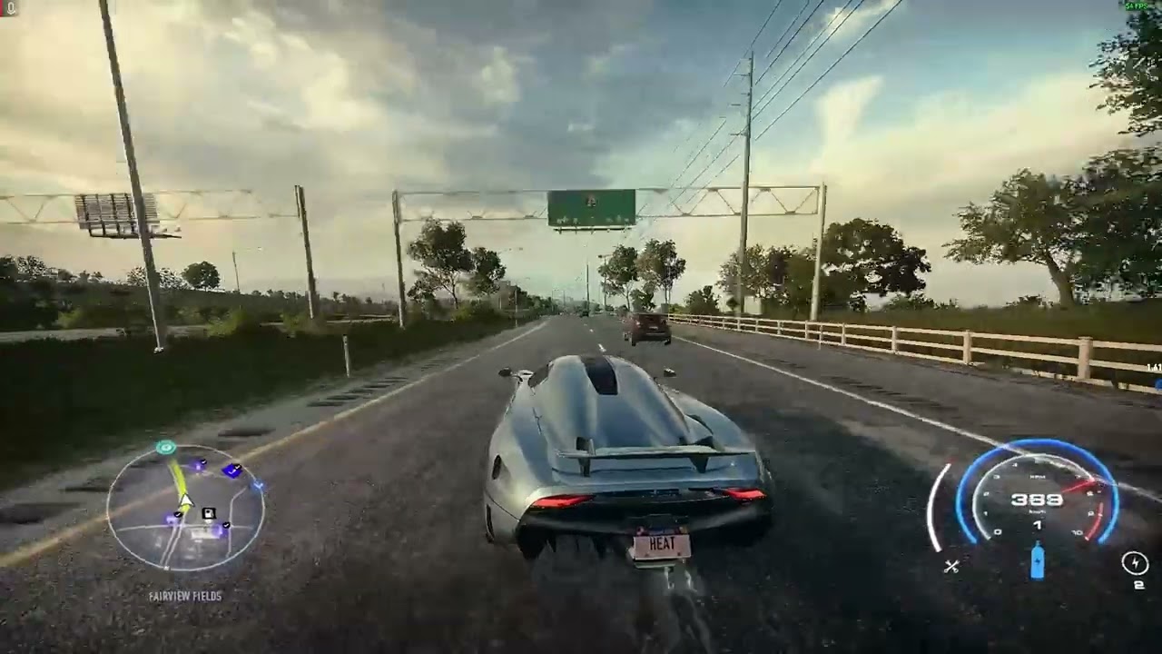NFS Heat Hidden Achievement Unlocked - Warp Speed (240MPH/386.3KM/H)