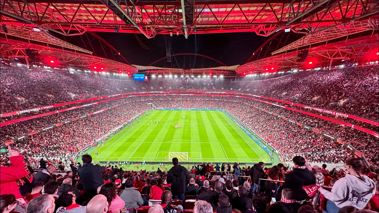 Show de Luzes SL BENFICA vs Toulouse - Liga Europa 23/24 #europaleague Estádio da Luz #football