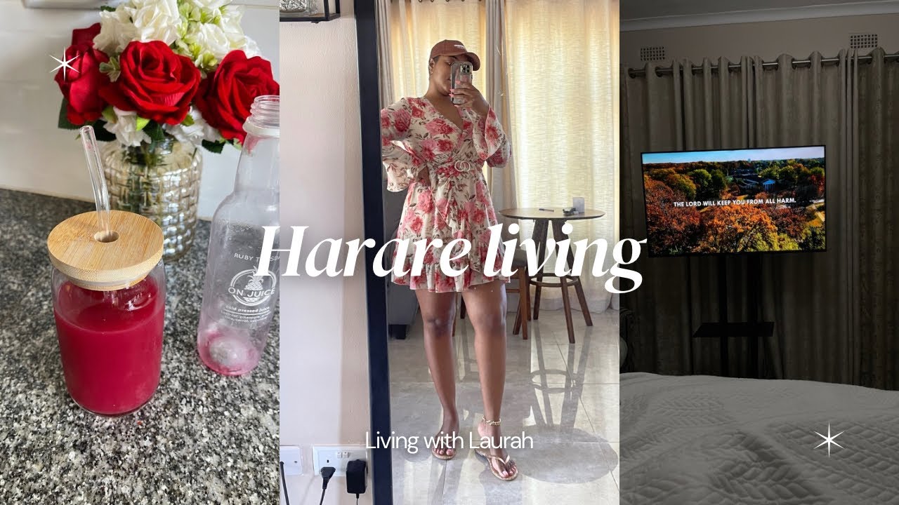 Zim Vlog ||  Bachelor living, visiting friends, a glimpse into my work life : Living with Laurah