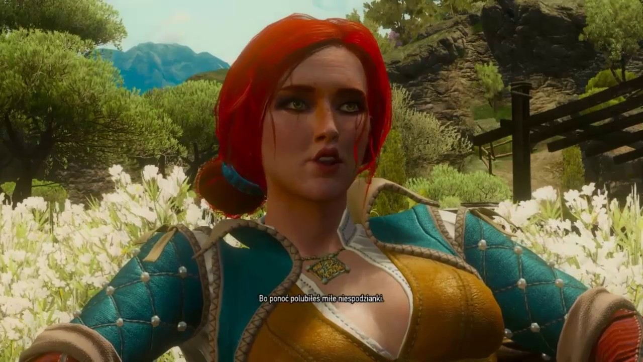 Wiedźmin 3 Dziki Gon - Triss odwiedza Geralta