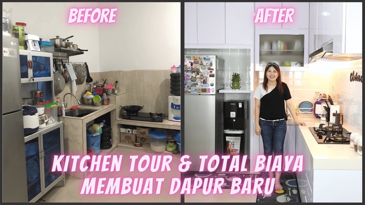 KITCHEN TOUR DAN BIAYA MEMBUAT DAPUR BARU