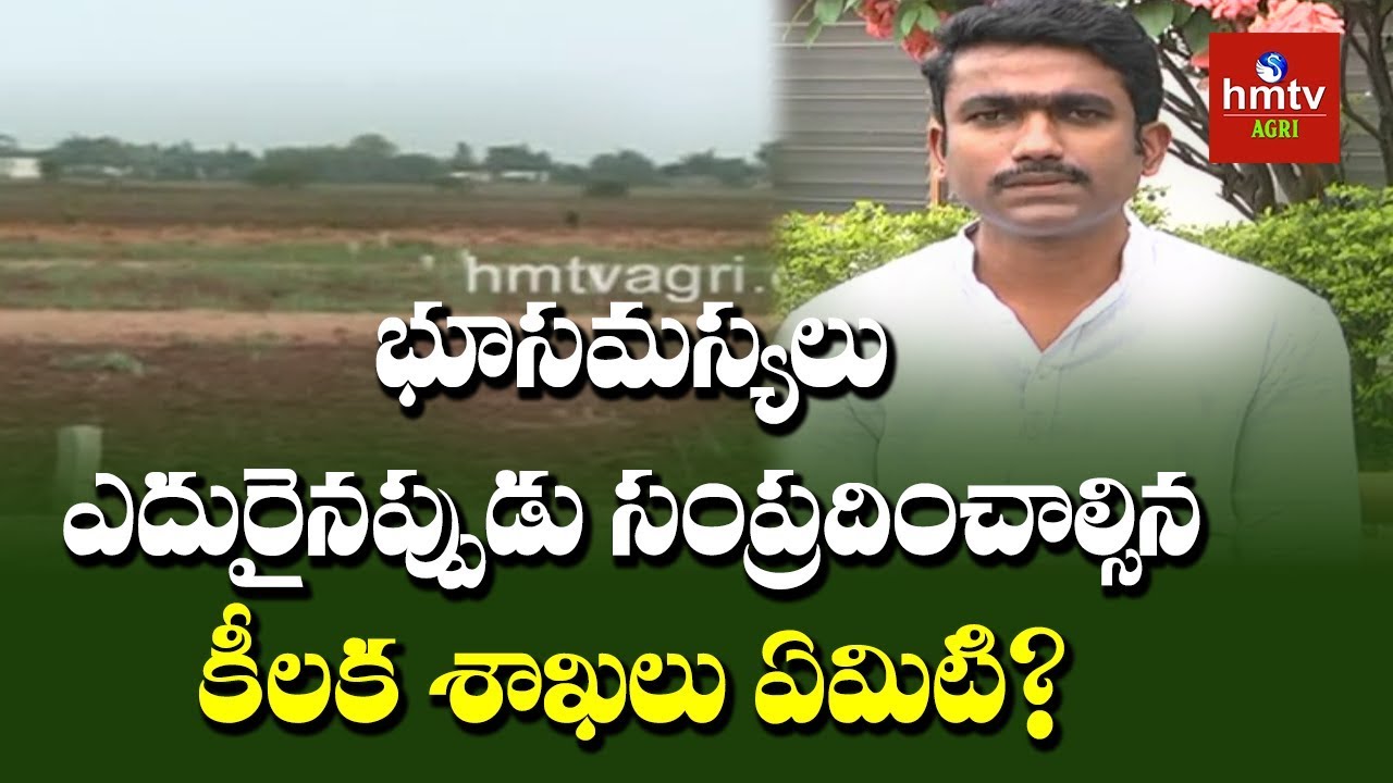 భూసమస్యలు ఎదురైనప్పుడు సంప్రదించాల్సిన కీలక శాఖలు ఏమిటి? | Sunil Kumar | hmtv Agri